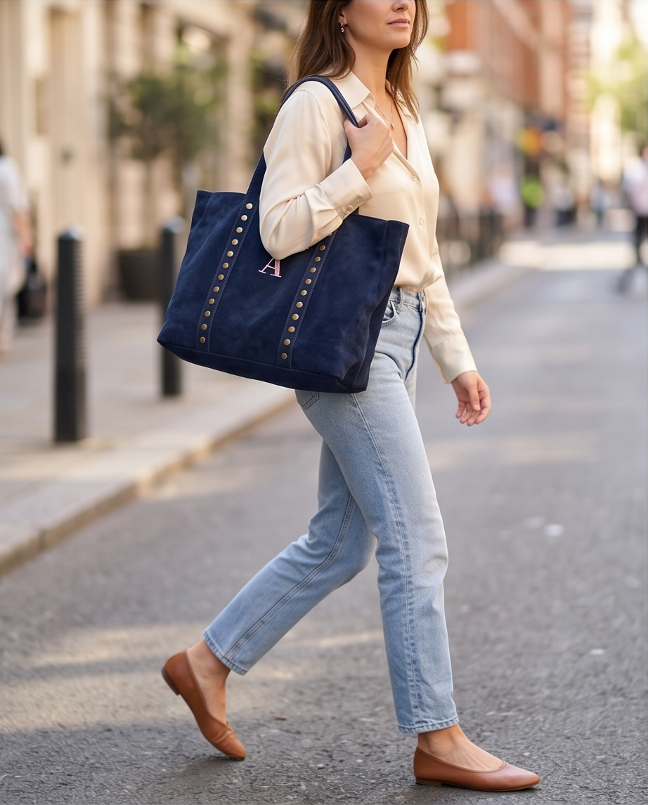 SHOPPER ROMA | AZUL MARINO