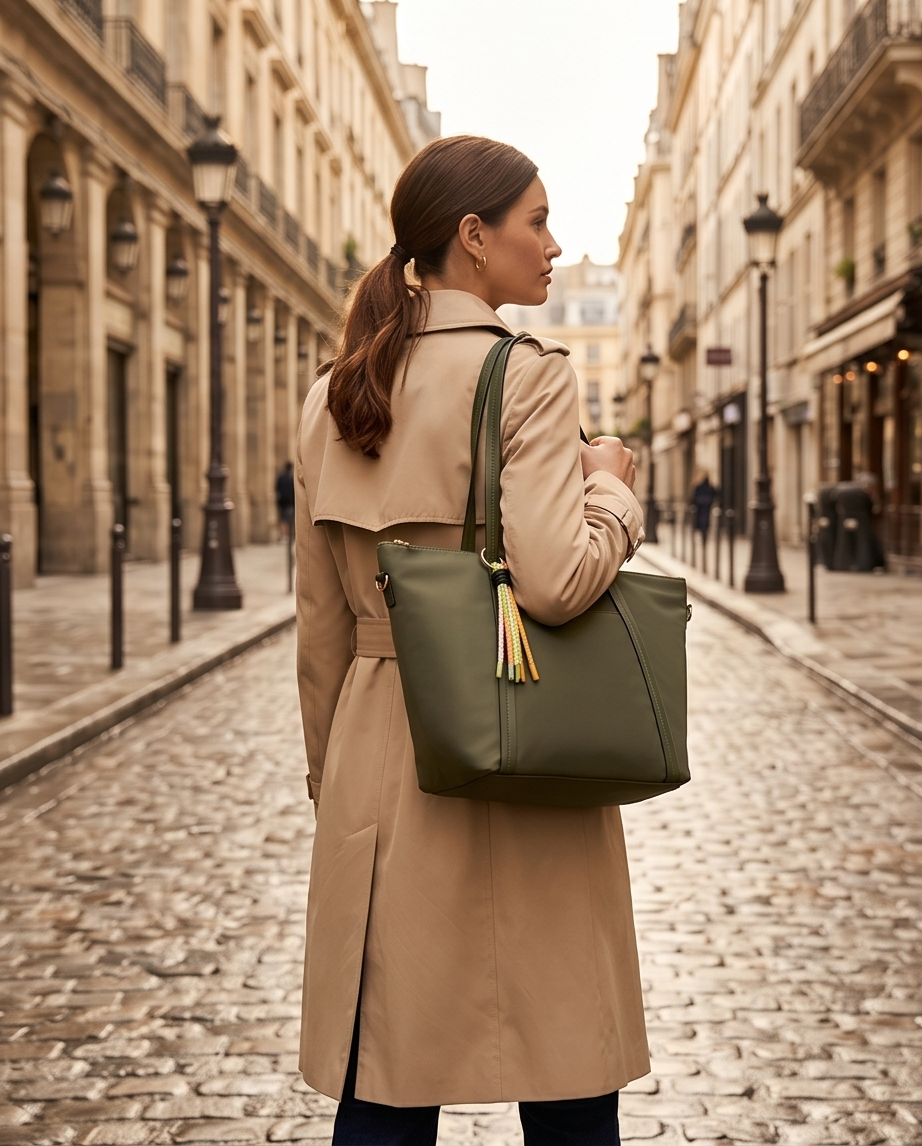 SHOPPER SIENA Verde caqui