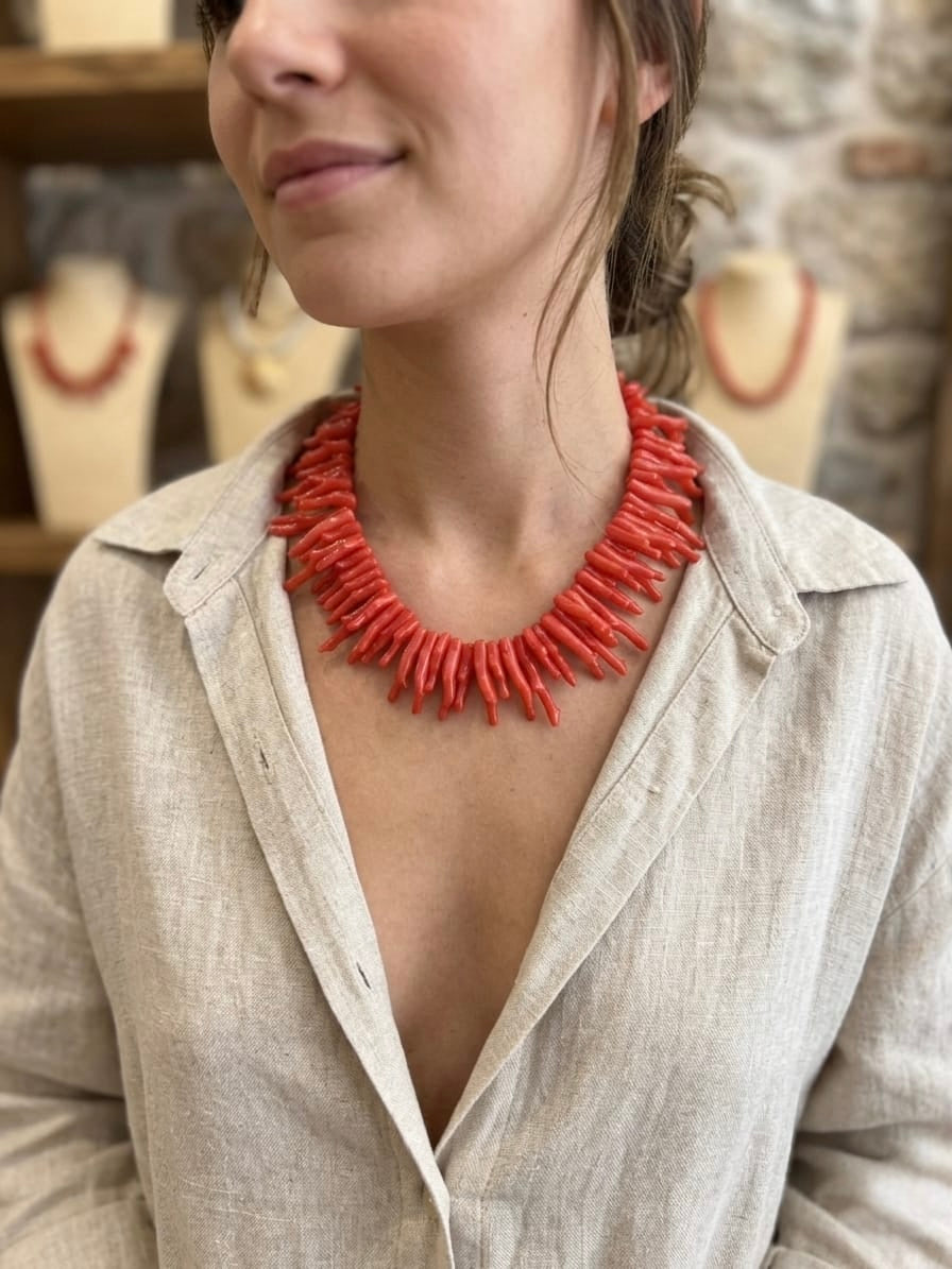COLLAR MAXI CORAL
