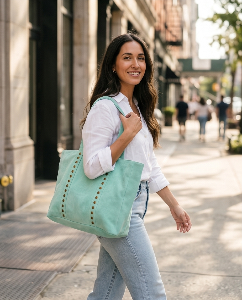 SHOPPER ROMA | VERDE AQUA