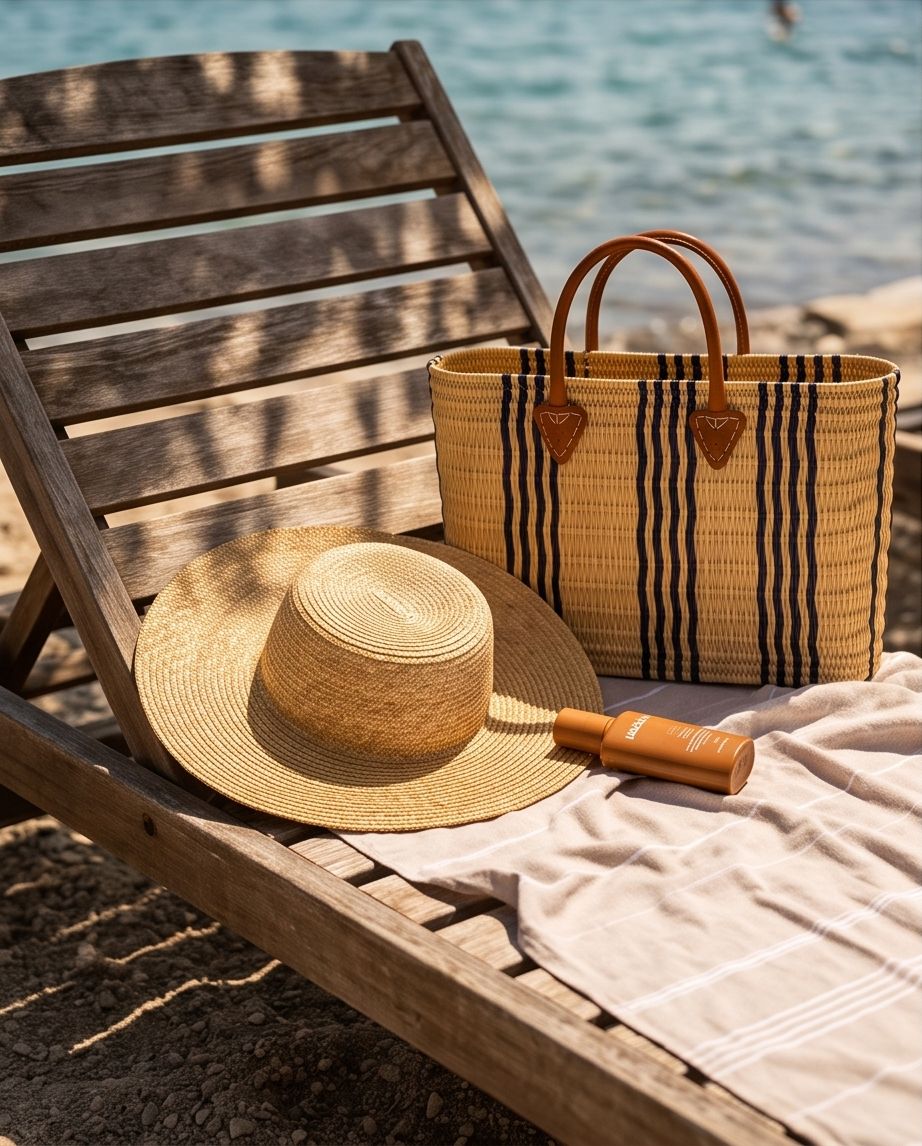BOLSO CAPAZO PALMA NAVY