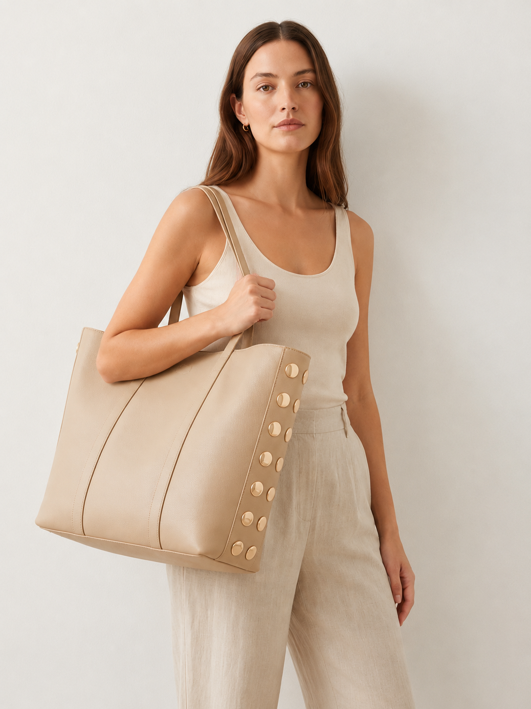 SHOPPER VICTORIA TACHAS | BEIGE