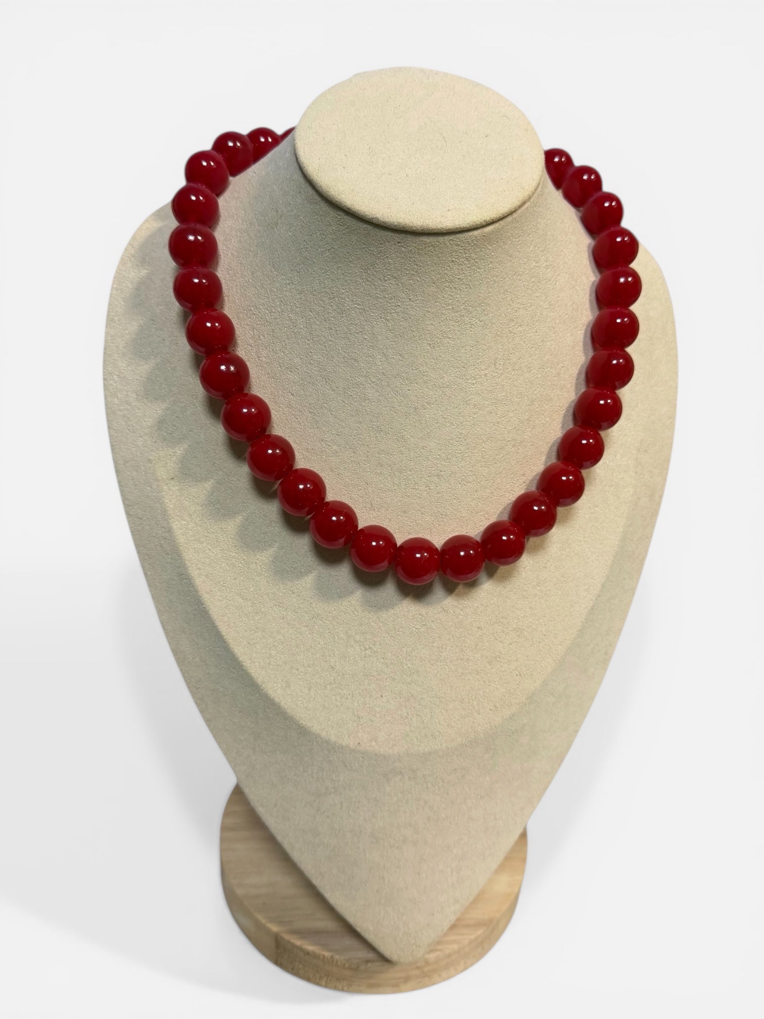 COLLAR BOLAS ROJO