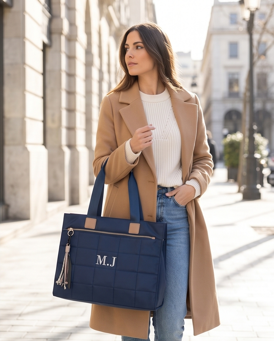 SHOPPER NYLON | AZUL MARINO
