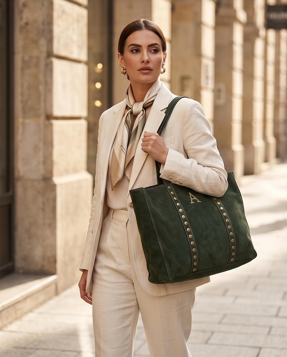 SHOPPER ROMA | VERDE CAQUI